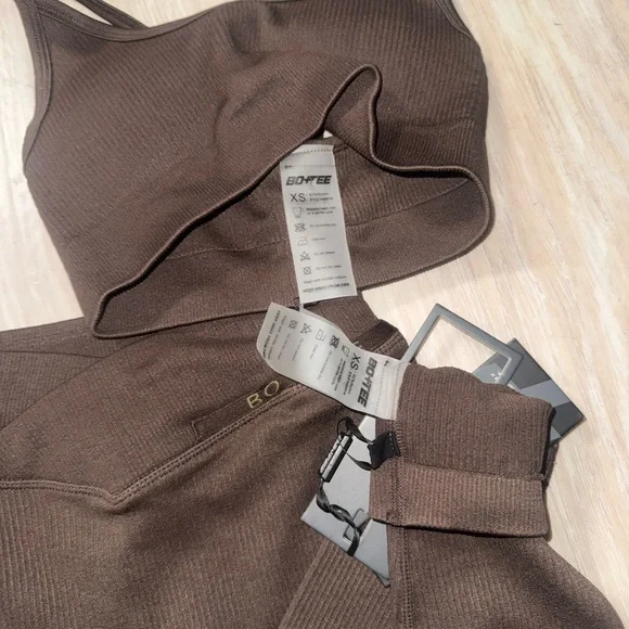 Bo+Tee Brown Activewear Set - Picture 3 of 4